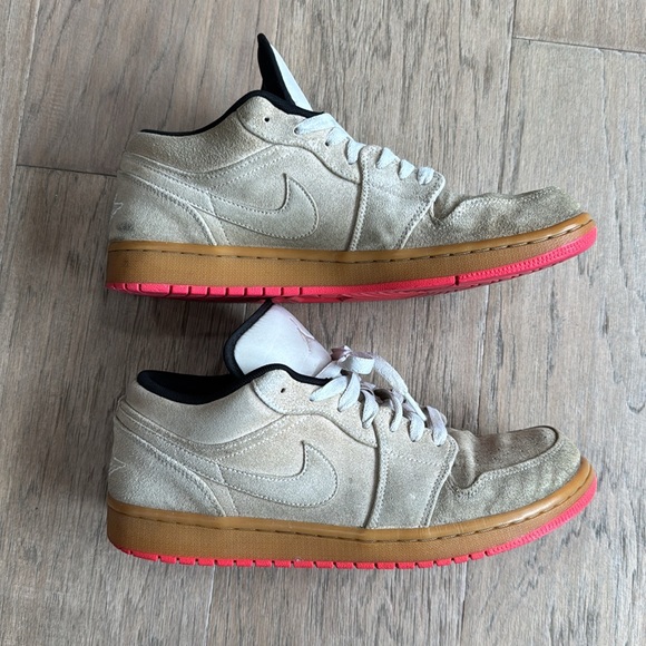 Jordan Men's White and Pink Trainers Size 10 - Picture 6 of 8